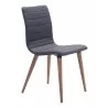 Zuo Modern Jericho Dining Chair in Gray - Angled View - Zuo Modern Jericho Dining Chair in Gray - Angled View