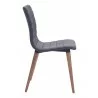 Zuo Modern Jericho Dining Chair in Gray - Side - Zuo Modern Jericho Dining Chair in Gray - Side