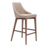 Zuo Modern Moor Counter Stool in Beige - Angled