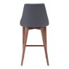 Zuo Modern Moor Counter Stool in Dark Gray - Back View