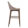 Zuo Modern Moor Barstool in Beige - Side - Zuo Modern Moor Barstool in Beige - Side