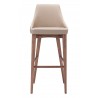 Zuo Modern Moor Barstool in Beige - Front