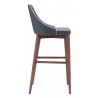 Zuo Modern Moor Barstool in Dark Gray - Side