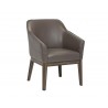 Dorian Dining Armchair - Dove Grey - Angled View