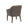 Dorian Dining Armchair - Dove Grey - Back Angle