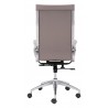 Zuo Modern Glider High Back Office Chair Taupe - Back