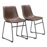 Zuo Modern Smart Dining Chair in Vintage Espresso - Set of 2