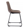 Zuo Modern Smart Dining Chair in Vintage Espresso - Side