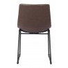 Zuo Modern Smart Dining Chair in Vintage Espresso - Back