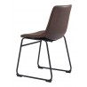 Zuo Modern Smart Dining Chair in Vintage Espresso - Back Angled