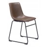 Zuo Modern Smart Dining Chair in Vintage Espresso - Angled View