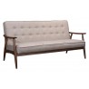 Zuo Modern Rocky Sofa Putty - Angled