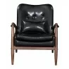 Zuo Modern Bully Lounge Chair in Black - Front - Zuo Modern Bully Lounge Chair in Black - Front