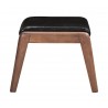 Zuo Modern Ottoman in Black - Side