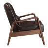 Zuo Modern Bully Lounge Chair in Brown - Side