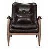 Zuo Modern Bully Lounge Chair in Brown - Front - Zuo Modern Bully Lounge Chair in Brown - Front