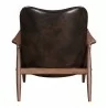 Zuo Modern Bully Lounge Chair in Brown - Back View - Zuo Modern Bully Lounge Chair in Brown - Back View