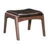 Zuo Modern Bully Ottoman in Brown - Angled - Zuo Modern Bully Ottoman in Brown - Angled