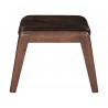 Zuo Modern Bully Ottoman in Brown - Side