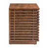Zuo Modern Linea End Table in Walnut - Side