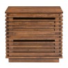 Zuo Modern Linea End Table in Walnut - Front View