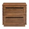 Zuo Modern Linea End Table in Walnut - Front View - Zuo Modern Linea End Table in Walnut - Front View