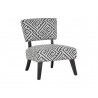 Sunpan Enza Lounge Chair - Geo Grey - Angled