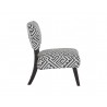 Sunpan Enza Lounge Chair - Geo Grey - Side View