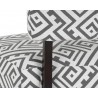 Sunpan Enza Lounge Chair - Geo Grey - Frame Close-up
