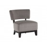 Sunpan Claude Lounge Chair - Portsmouth Grey - Angled