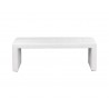 SUNPAN Lester Bench - White, Frontview 2