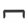 SUNPAN Lester Bench - Black. Frontview