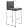 Zuo Modern Genoa Barstool Gray - Angled