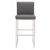 Zuo Modern Genoa Barstool Gray - Front