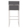 Zuo Modern Genoa Barstool Gray - Back View