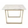 Zuo Modern Atlas Coffee Table White And Gold - Side View