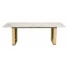 Zuo Modern Atlas Coffee Table White And Gold - Front - Zuo Modern Atlas Coffee Table White And Gold - Front