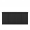 Manhattan Comfort Viennese 62.99 in. 6-Shelf Buffet Cabinet in Black Matte