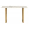 Zuo Modern Atlas Console Table White and Gold - Front