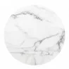 Zuo Modern Atlas End Table White and Gold - Table Top  - Zuo Modern Atlas End Table White and Gold - Table Top 
