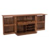 Zuo Modern Linea Bar Cabinet in Walnut - Opened and Angled