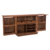 Zuo Modern Linea Bar Cabinet in Walnut - Angled and Opened