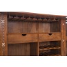Zuo Modern Linea Bar Cabinet in Walnut - Cabinet Details