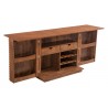 Zuo Modern Linea Bar Cabinet in Walnut - Top Angled and Opened