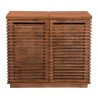 Zuo Modern Linea Bar Cabinet in Walnut - Front