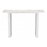 Zuo Modern Atlas Console Table White and Silver - Front