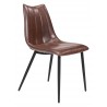 Zuo Modern Norwich Dining Chair in Brown - Angled