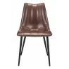 Zuo Modern Norwich Dining Chair in Brown - Front - Zuo Modern Norwich Dining Chair in Brown - Front