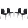 Zuo Modern Revolution Dining Chair in Black - Set of 4