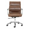 Zuo Modern Ithaca Office Chair Vintage Brown - Front